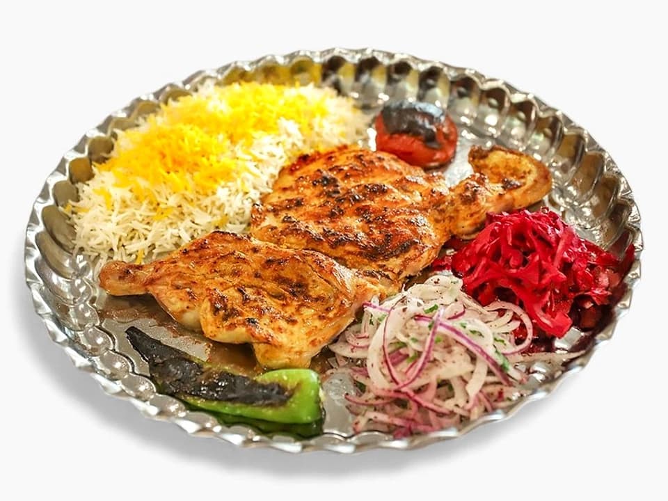 Halbes gegrilltes Huhn